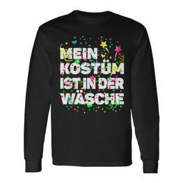 “Mein Kostüm Ist In Der Wäsche” Carnival Costume Laundry Fancy Dress Costume Langarmshirts - Seseable