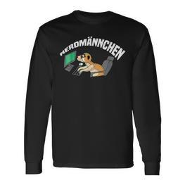 Nerdmännchen Programmer Gaming Meerkat Gamer Langarmshirts - Seseable