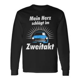 Ostdeutschland Ossi Two Stroke Trabbi Idea Langarmshirts - Seseable