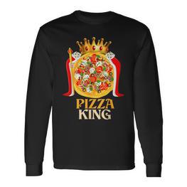 Pizza King Hemd Für Pizzaliebhaber Süße Pizza Langarmshirts - Seseable