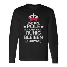 Poland Kurwa Polin Polska Polish Langarmshirts - Seseable