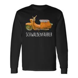 Schwalbenfahrer Schwalbe Kr51 Ostdeutschland Suhl S51 Langarmshirts - Seseable