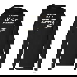 Schwarzes Herren Langarmshirts Das ist der Weg mit Grafik - Seseable