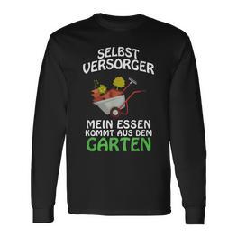 Selbstversorger Mein Essen Kommt Aus Der Garten Mein Essen Kommt Aus Der Gartener Langarmshirts - Seseable