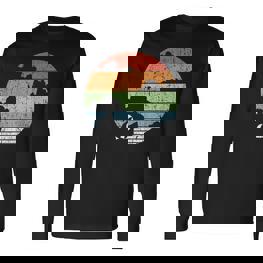 Vintage Cat Retro Cat Langarmshirts - Seseable