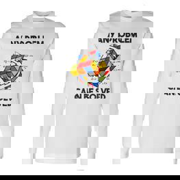 Rubik Cube Magic Cube Retro Rubi Vintage Nerd Langarmshirts - Seseable
