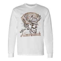 Trachten Almrausch Hirsch Steirische Langarmshirts - Seseable