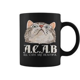 ACAB All Cats Are Beautiful Pets Animals Kitten Cats Tassen - Seseable