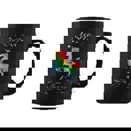 Stella Magic Einhorn Tassen - Mystisches Pferd mit Regenbogenspritzern - Seseable