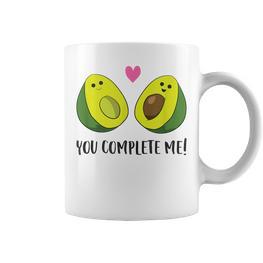 Avocado You Complete Me Vegan Partner Look Avocado Tassen - Seseable