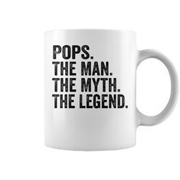 Pops Der Mann Der Mythos Die Legende Papaatertag Tassen - Seseable