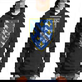 Bosnia Crest Grunge Flag Bosnia Hoodie - Seseable