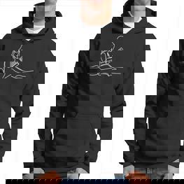 Buch One Line Kunst Zeichnen Lesen Hoodie - Seseable