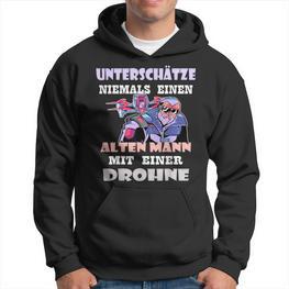 Drone Drone Pilot Grandpa Old Man Hoodie - Seseable