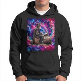 Drumming Tess Für Die Old Man Psychedelic Street Drummers Hoodie - Seseable