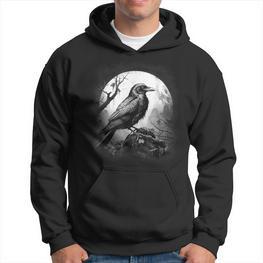 Dunkelheit Da Und Nichts Mehr Der Rabe Edgar Allan Poe Meme Hoodie - Seseable