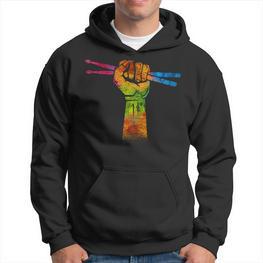 Faust Drumsticks Drummer Drummer Drum Kit Hoodie - Seseable