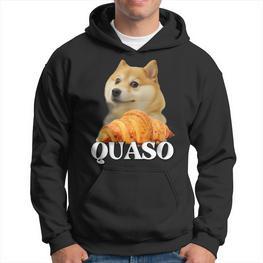 Croissant Quaso Meme Croissant Dog Meme Hoodie - Seseable