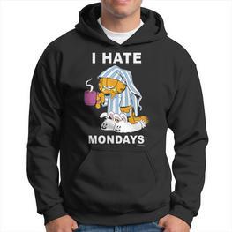 Garfield Ich Hasse Montags German S Hoodie - Seseable