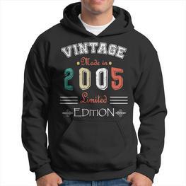 Geboren Im Jahr 2005Intage Made In 2005 Geburtstag Jahrestag 19 Hoodie - Seseable