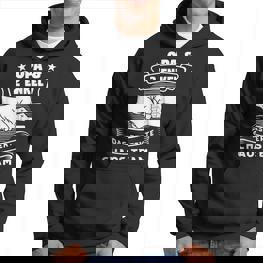 Großvater & 2 Enkel Chaos Team Schwarz Hoodie - Familie Spaß - Seseable