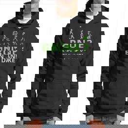 Grüne Nein Dank Saying Hoodie - Seseable