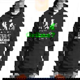 Grüne Nein Danke German Black Hoodie - Seseable