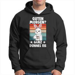 Guten Morgen Ganz Thin Ice Cream Rabbit S Hoodie - Seseable