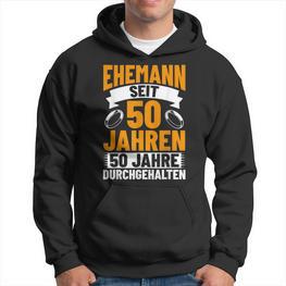 Herren Goldhochzeit Deko Hochzeitstag Jubiläum Ehemann Hochzeit Hoodie - Seseable