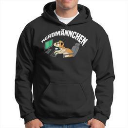 Nerdmännchen Programmer Gaming Meerkat Gamer Hoodie - Seseable