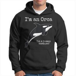 Orca Killer Whale Costume Ich Bin Ein Orca People Costume Hoodie - Seseable