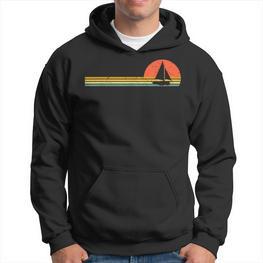 Sailing Boat Retrointage Sailing Catamaran Skipper Sailer Hoodie - Seseable