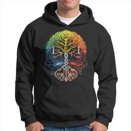 Yggdrasil Viking Warrior Norse Mythology Hoodie - Seseable