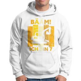 Children's Bäm Ich Bin 7 Sieben Jahre Boy 7Th Birthday Digger Hoodie - Seseable