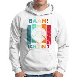 Children's Bäm Ich Bin 7 Sieben Jahre Boy 7Th Birthday Football Hoodie - Seseable