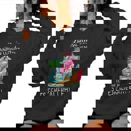 Flamingo Bin Da Kann Losgehen Und Ja Es Escaliert Eh Costume Kapuzenpullover für Damen - Seseable