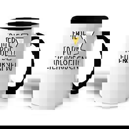 Fun Friede Freude Egg Liqueur Tasse Zweifarbig - Seseable