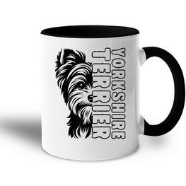 Yorkshire Terrier Hund Herrchen Frauchen Hunde Tasse Zweifarbig - Seseable