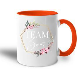 Damen Team Braut Junggesellenabschied Dezent Herz Jga Bride To Be Tasse Zweifarbig - Seseable