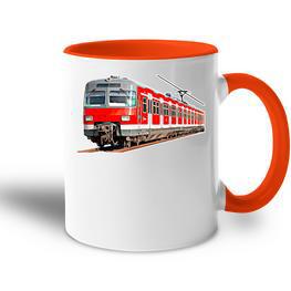 Driftzug Bahn Railenverkehr Travel Train Railway Tasse Zweifarbig - Seseable