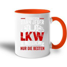 Lorry Driver Studier Kann Jeder Lruck Fahren Nur Die Beste S Tasse Zweifarbig - Seseable