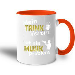 Mein Trinkerein Hat Ein Musik Problem Tasse Zweifarbig - Seseable