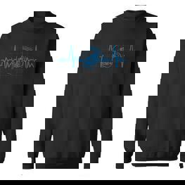 Bembel Ecg Cider Heartbeat Sweatshirt - Seseable