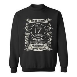 Best Husband Seit 17 Jahren Wedding Anniversary Orchid Wedding Sweatshirt - Seseable