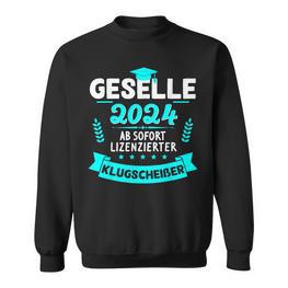 Bestandene Gesellenprüfung Gesellenbrief Azubi Geselle 2024 Sweatshirt - Seseable