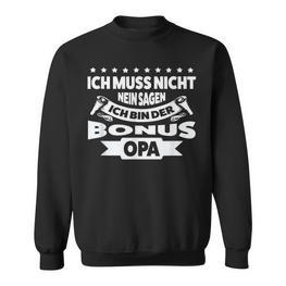 Bonus Papa And Bonus Grandpa Stepdad Stepdad Sweatshirt - Seseable