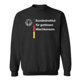 Bundesinstitut Für Gottlosen Mischkonsum Gottloser Ironie Sweatshirt - Seseable