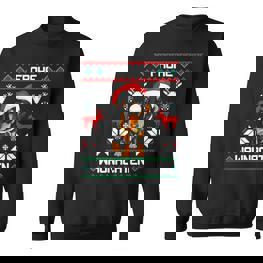 Dachshund Merry Waunachten Christmas Dog Dachshund Tecker Sweatshirt - Seseable