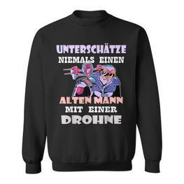 Drone Drone Pilot Grandpa Old Man Sweatshirt - Seseable