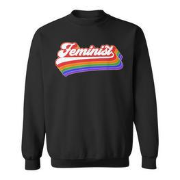 Feminist Vintage Feminism Retro Vintage Sweatshirt - Seseable